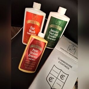 Commodore Coatings Car Maintenance Kit- sealed 16oz  bottles